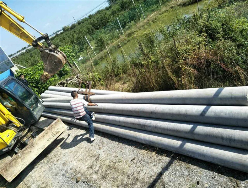 河南三門峽15米270/350大彎矩電桿25根根部法蘭帶基礎鋼筋籠子